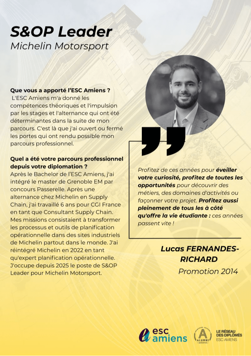 Lucas FERNANDES RICHARD, Bachelor 2014, Master Grenoble Ecole de Management 2016