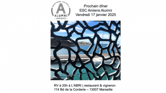 Dîner des Alumni PACA le 17 janvier à Marseille